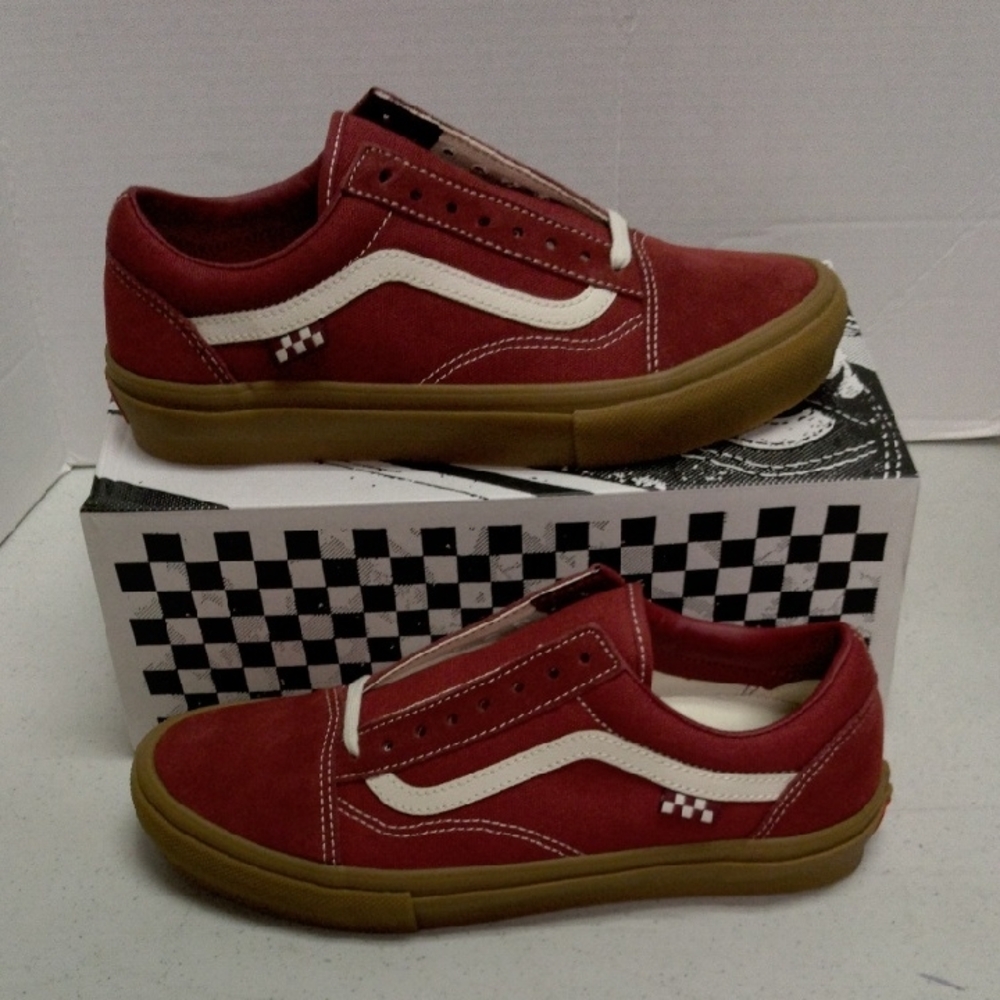 Vans Old Skool pro red/gum